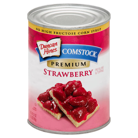 Duncan Hines Pie Filling & Topping Strawberry 21 oz - 8 Pack