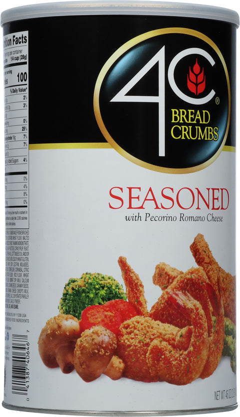 4C Bread Crumbs Canister Seasoned 46 OZ
