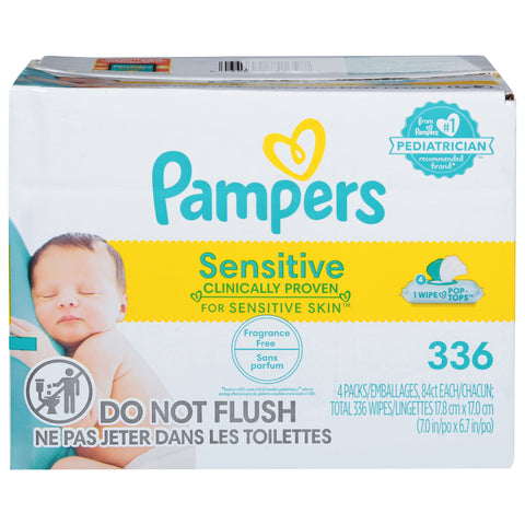 Pampers Sensitive Fragrance Free Wipes 4