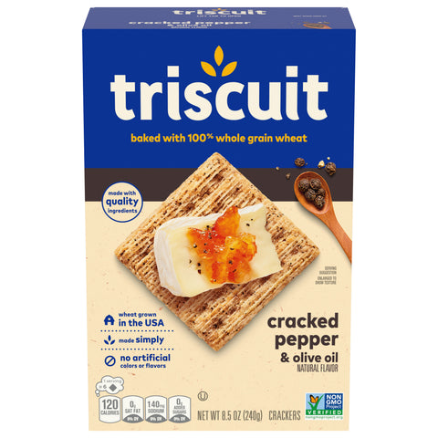 Triscuit Cracked Pepper & Olive Oil Crackers 8.5 OZ