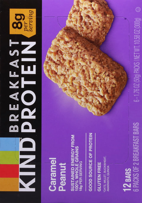 Kind Caramel Peanut Breakfast Protein Bars 10.58 OZ