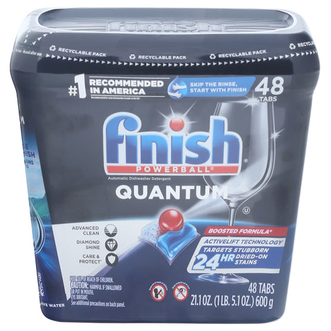 Finish Powerball Quantum Automatic Dishwasher Detergent 48 ea - 3 Pack
