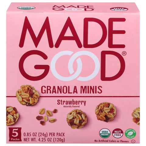 Made Good Organic Granola Minis Strawberry 4.25 OZ