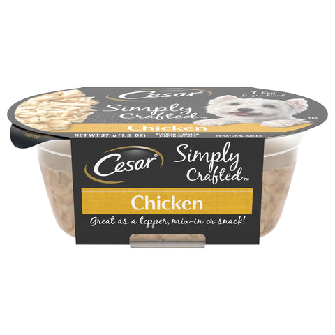 Cesar Simply Crafted Chicken Dog Food 1.3 OZ