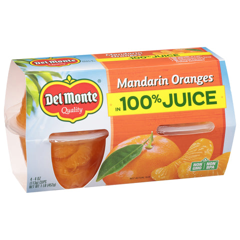 Del Monte Fruit Cups Mandarin Oranges 16 OZ
