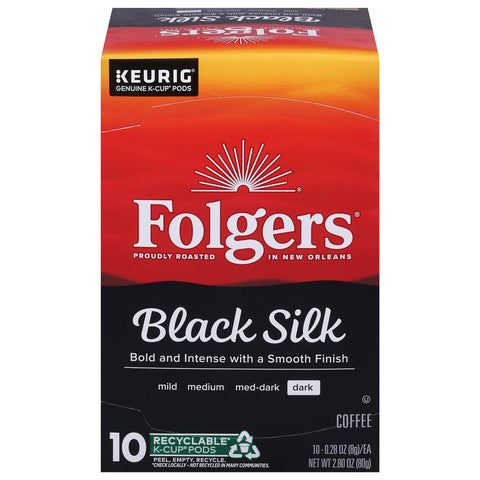 Folgers Dark Black Silk Coffee 10