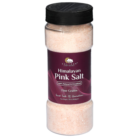 Saltean Fine Grains Himalayan Pink Salt 16 oz
