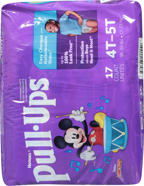 Pull-Ups Disney Junior Mickey Training Pants 4T-5T (38-50 lbs) 17 ea