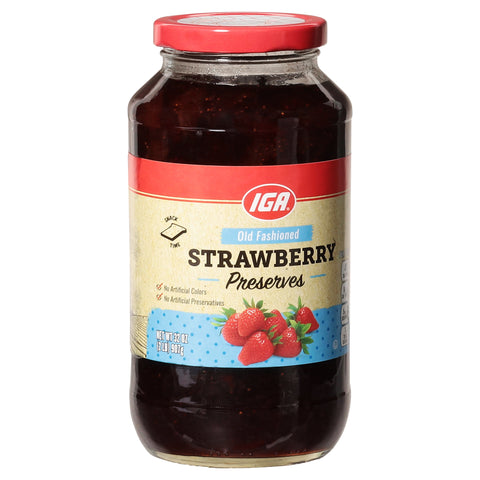 IGA Preserves Strawberry 32 OZ