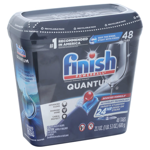 Finish Powerball Quantum Automatic Dishwasher Detergent 48 ea