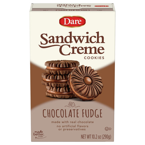 Dare Fudge Chocolate Creme Filled Sandwich Cookie 10.2 OZ