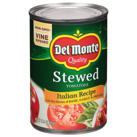 Del Monte Tomatoes Stewed Italian Recipe 14.5 OZ