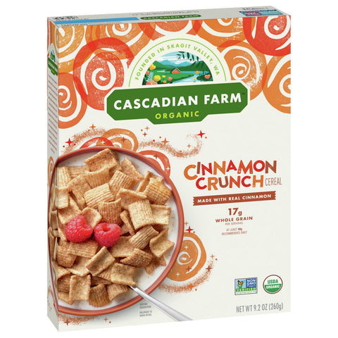 Cascadian Farm Organic Cinnamon Crunch Cereal 9.2 OZ