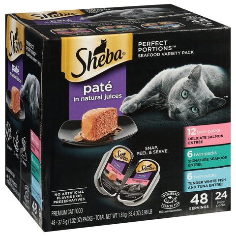 Sheba Perfect Portions Pate Premium Assorted Cat Food 48