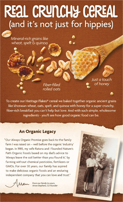 Nature's Path Organic Heritage Flakes Cereal 13.25 OZ