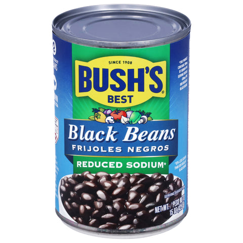 Bush's Best Reduced Sodium Black Beans 15 OZ