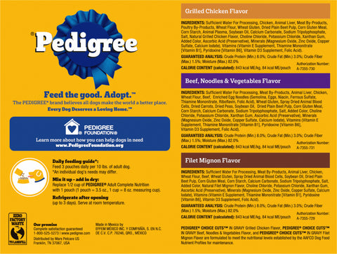 Pedigree Choice Cuts In Gravy Dog Food 63.49 OZ
