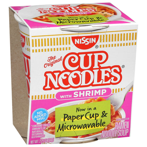 Cup Noodles Soup Shrimp 2.25 OZ