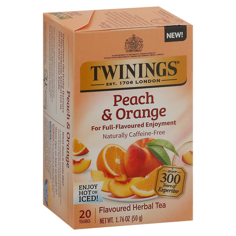 Twinings Peach And Orange Herbal Tea 20 CT