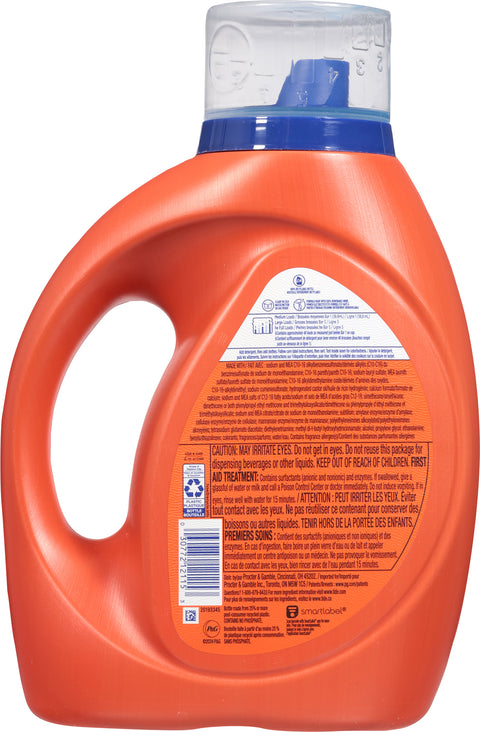 Tide Liquid Laundry Detergent, Clean Breeze, 48 loads, 63 fl oz, HE Compatible