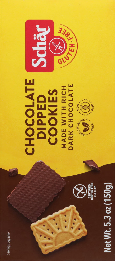 Schar Gluten-Free Chocolate Dipped Cookies 5.3 oz