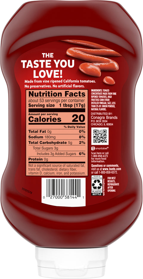 Hunt's Squeeze Tomato Ketchup 32 OZ