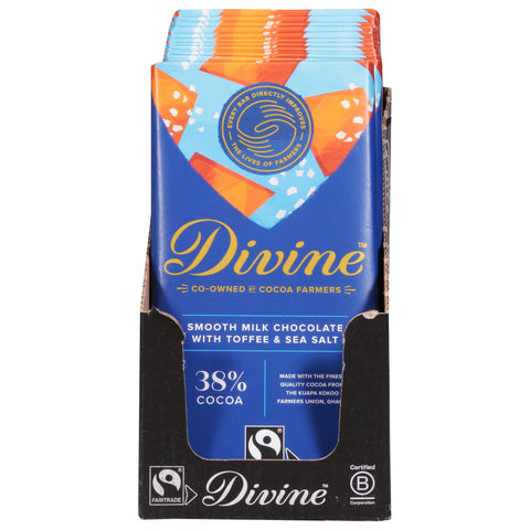 Divine Smooth Milk Chocolate with Toffee & Sea Salt 3 oz