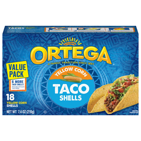 Ortega Yellow Corn Value Pack Taco Shells  7.4 OZ