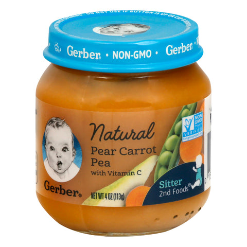 Gerber Pear Carrot Pea 4 oz