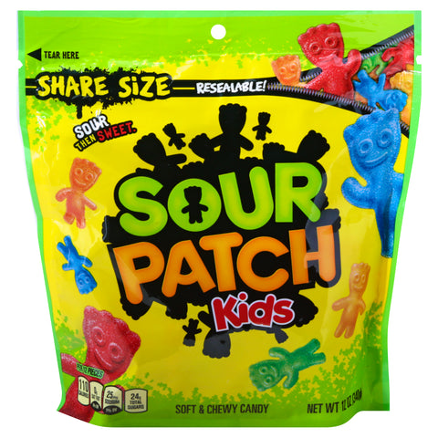 Sour Patch Kids Share Size Soft & Chewy Candy 12 oz - 12 Pack