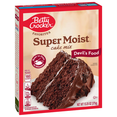 Betty Crocker Super Moist Devil's Food Cake Mix 13.25 OZ