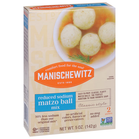 Manischewitz Reduced Sodium Matzo Ball Mix 5 OZ