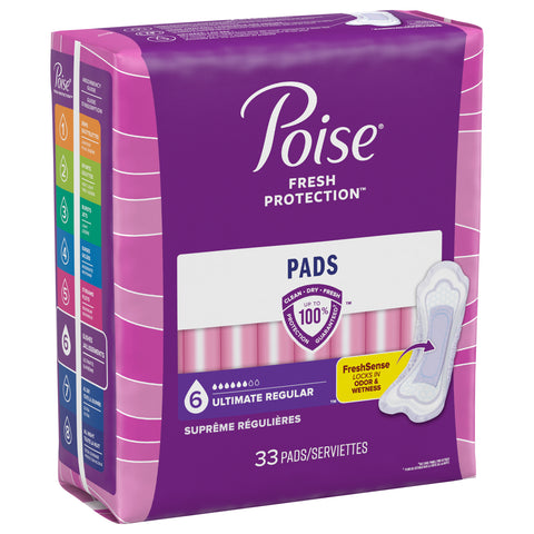 Poise Under Garments Pads Ultimate Coverage 33 CT