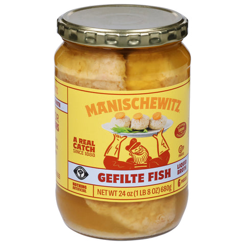 Manischewitz Gefilte Fish In Liquid Broth 24 OZ