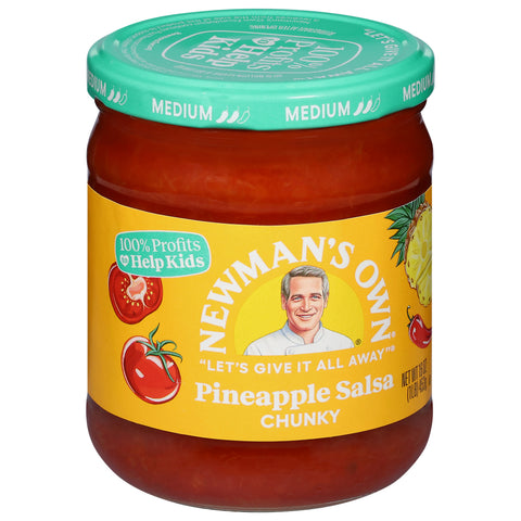 Newman's Own Medium Chunky Pineapple Salsa 16 OZ