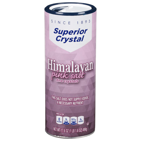 Superior Crystal Fine Crystals Himalayan Pink Salt 17.6 OZ