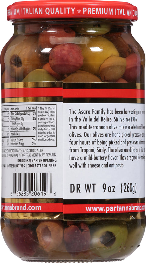 Partanna Mediterranean Pitted Olive Oil