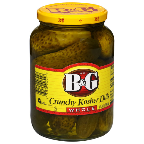 B&G Crunchy Whole Kosher Dills 32 fl oz