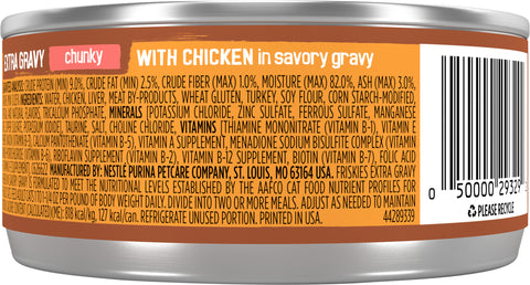 Friskies Extra Gravy Chunky With Chicken 5.5 OZ
