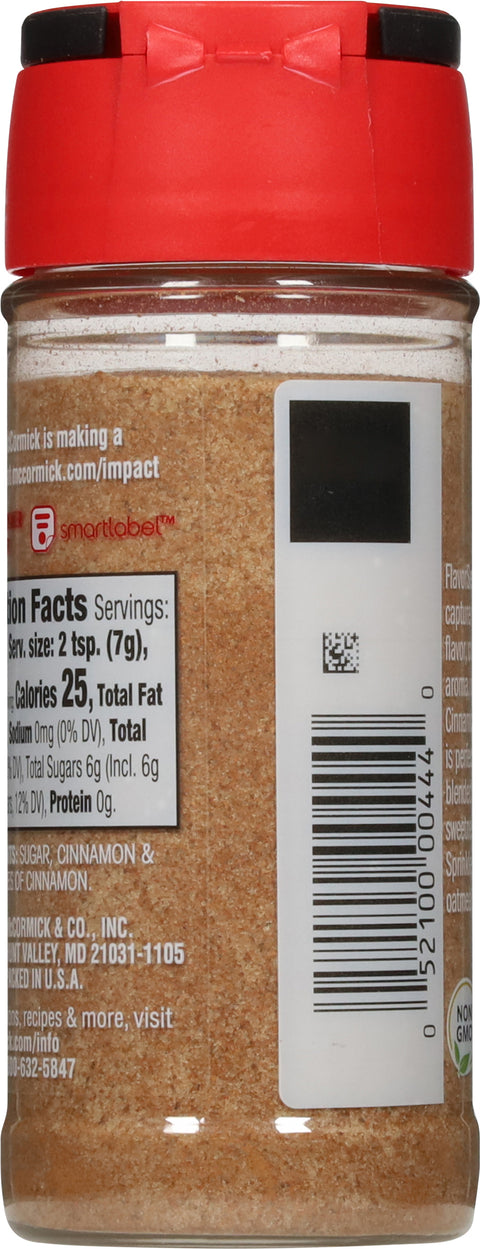 McCormick Spices Cinnamon Sugar 3.62 OZ