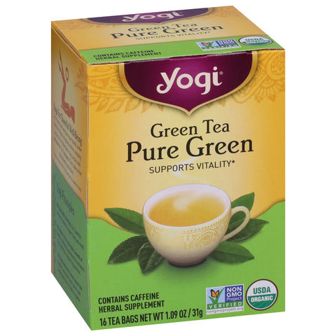 Yogi Organic Green Tea Pure Green 16 CT