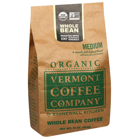 Vermont Coffee Company Organic Medium Whole Bean Coffee 16 oz
