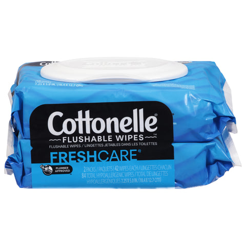 Cottonelle Freshcare Flushable Wipes 2 ea