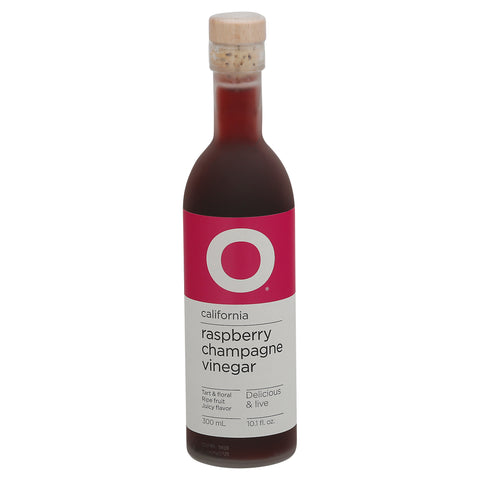 O California Raspberry Champagne Vinegar 10.1 fl oz Bottle - 6 Pack