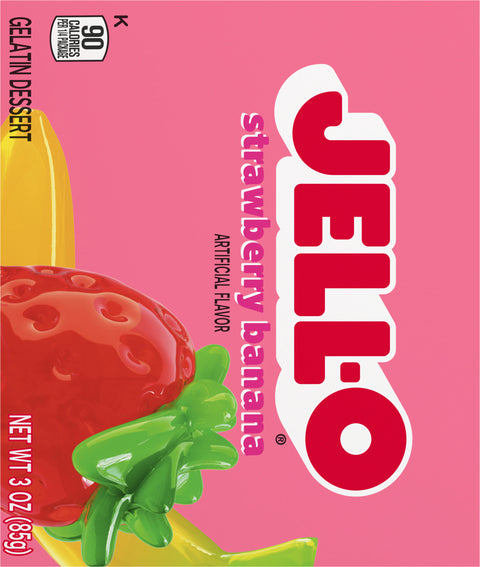 Jell-O Mix Gelatin Strawberry & Banana 3 OZ