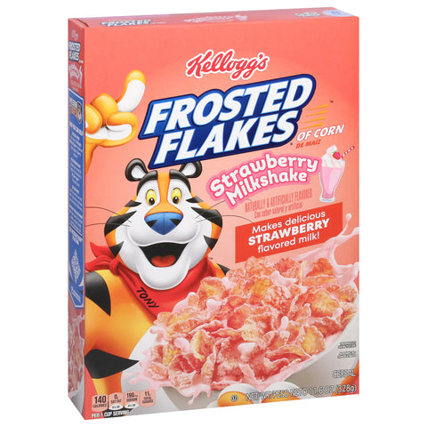Kellogg's Frosted Flakes Cereal Strawberry Milkshake 11.6oz