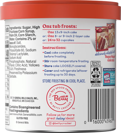 Betty Crocker Rich & Creamy Cream Cheese Frosting 16 OZ