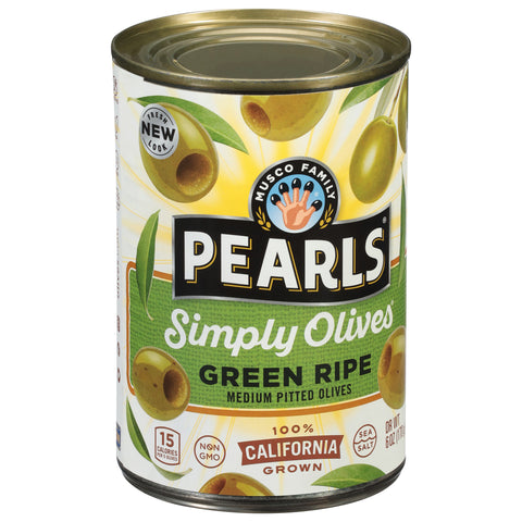 Pearls Fresh Cured Medium Green Olives 6 OZ