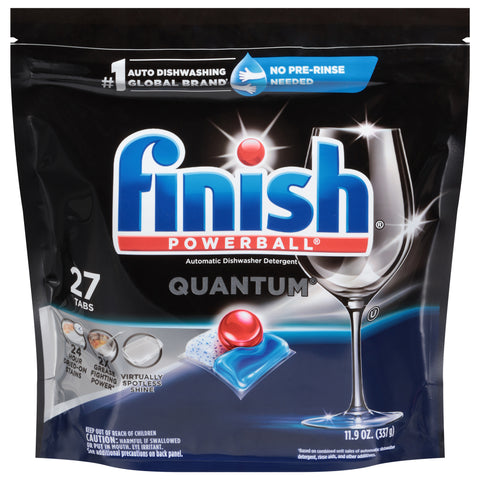 Finish Powerball Quantum Automatic Dishwasher Detergent 27 ea - 4 Pack