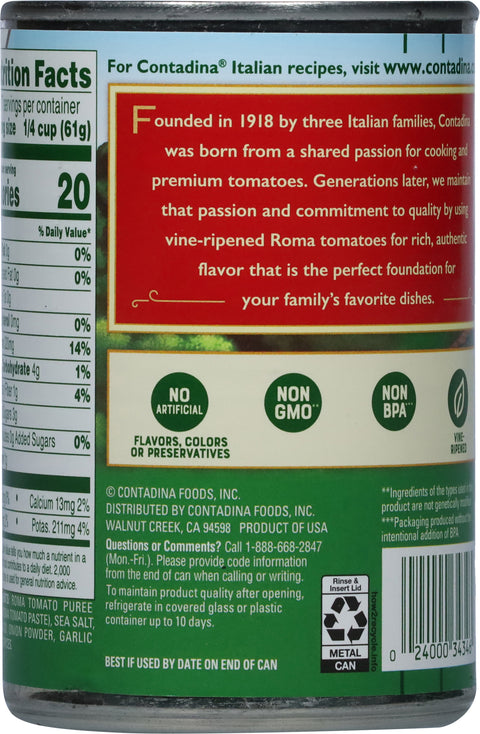 Contadina Tomato Sauce 15 OZ